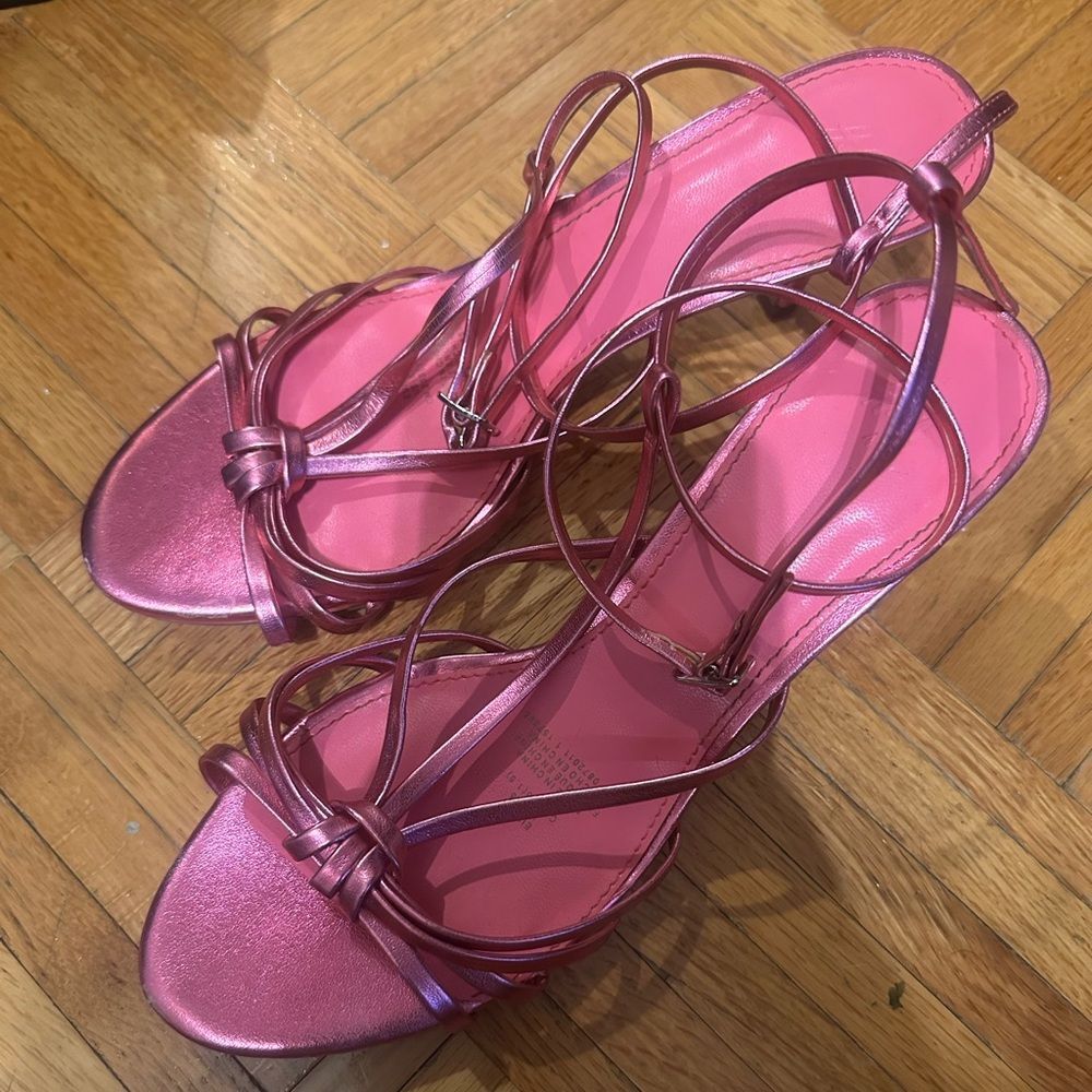 Pink Strappy Sandals